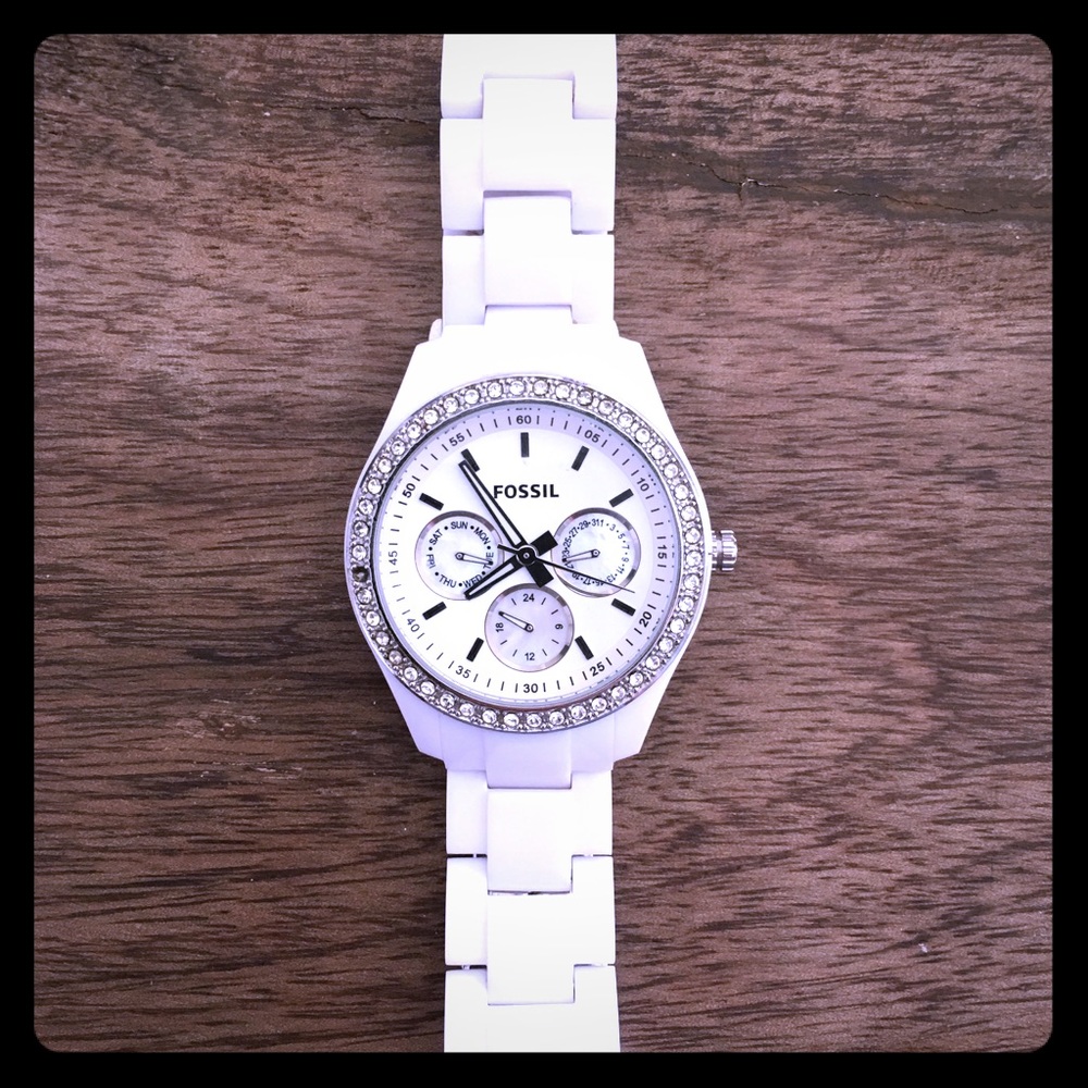 White Women’s Stella Fossil Watch